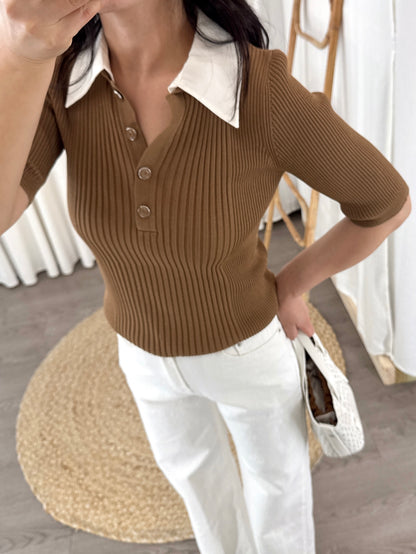 Golgi Collar Summer Knit