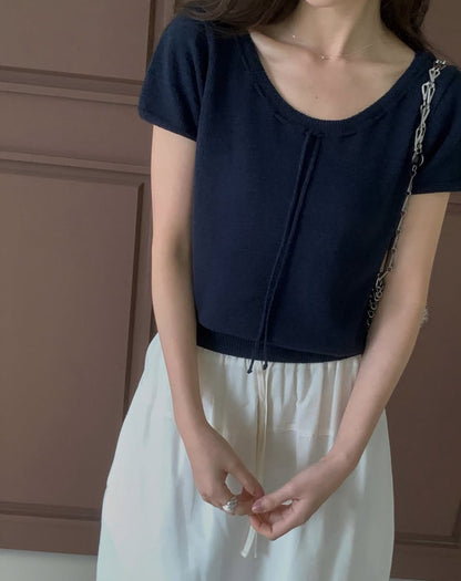 * From Ribbon Short Sleeve Knit
