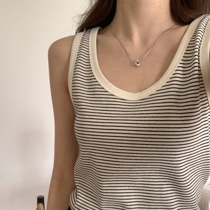 *Summer Stripe Sleeveless Top
