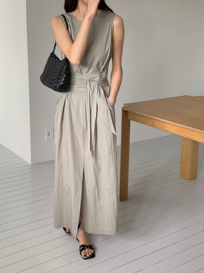 * Dove Sleeveless Maxi Dress