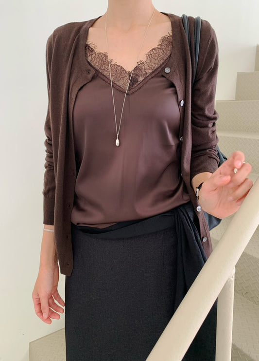 Lace Layered Cardigan(~10/22)