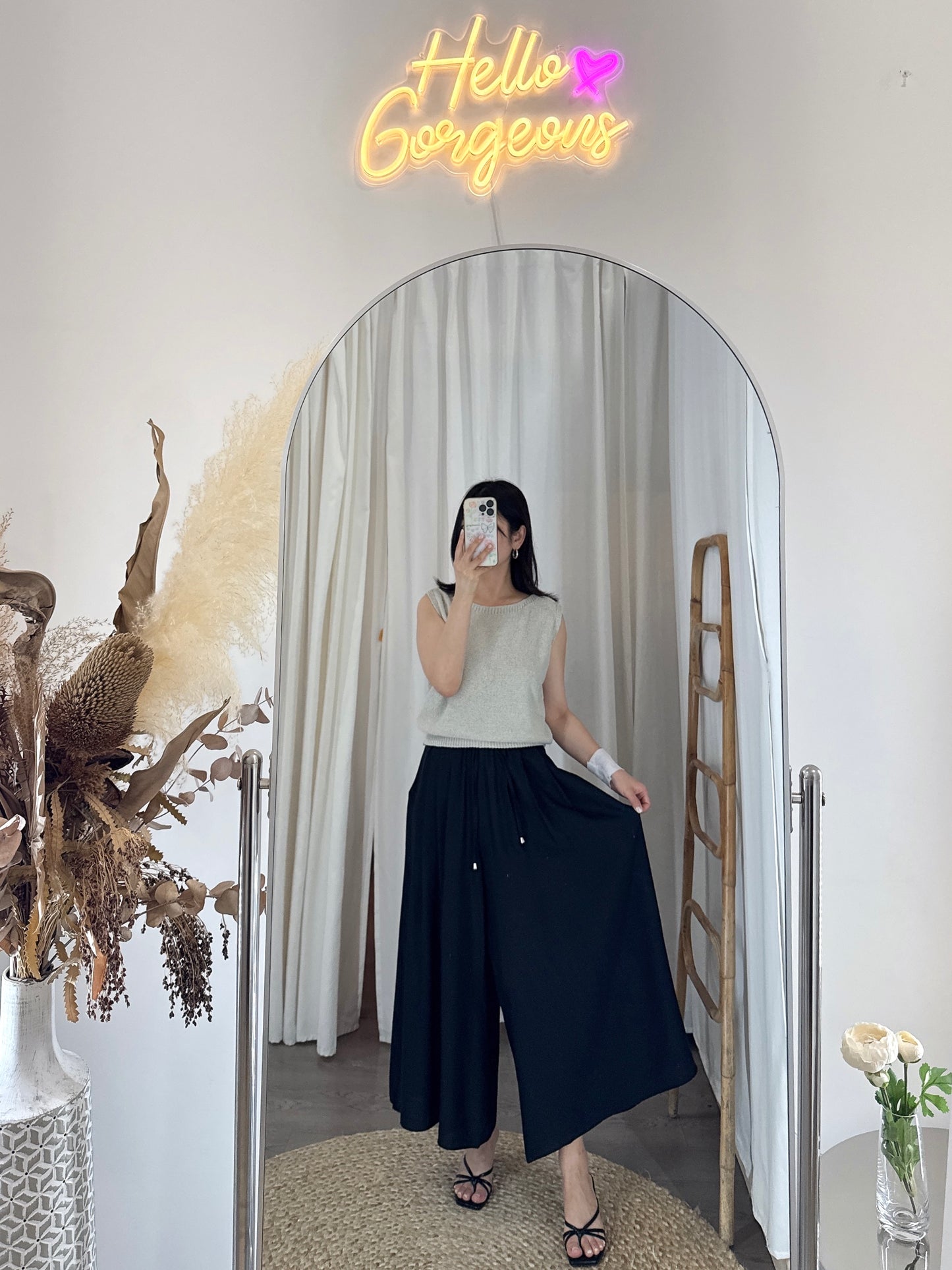 Wide Pintuck Pants(~7/4)