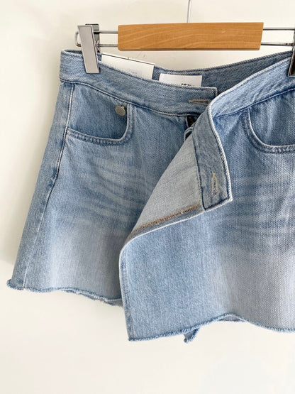 Denim Wrap Skirt