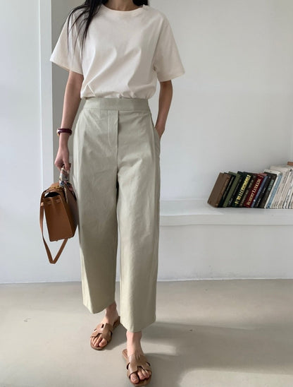 *바이오 핀턱 팬츠