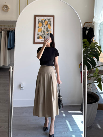 Pintuck Flare Skirt - AdoreMeU