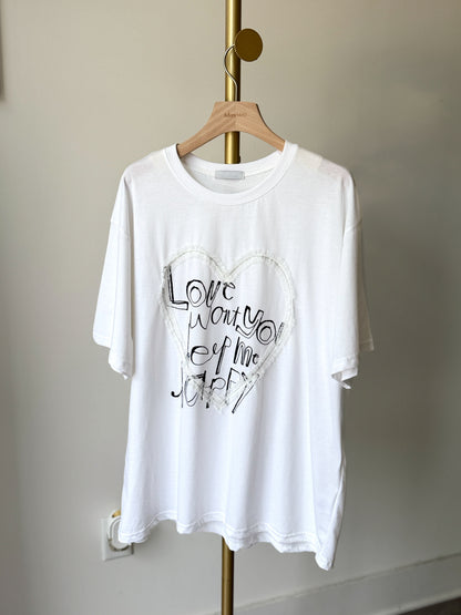 Lace Heart T-shirt - AdoreMeU