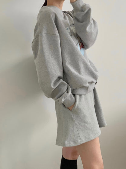 *Picnic Print Sweatshirt