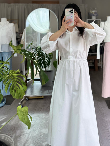 Plaine Shirt Dress - AdoreMeU