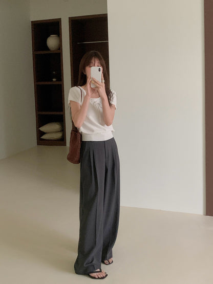 * From Ribbon Short Sleeve Knit