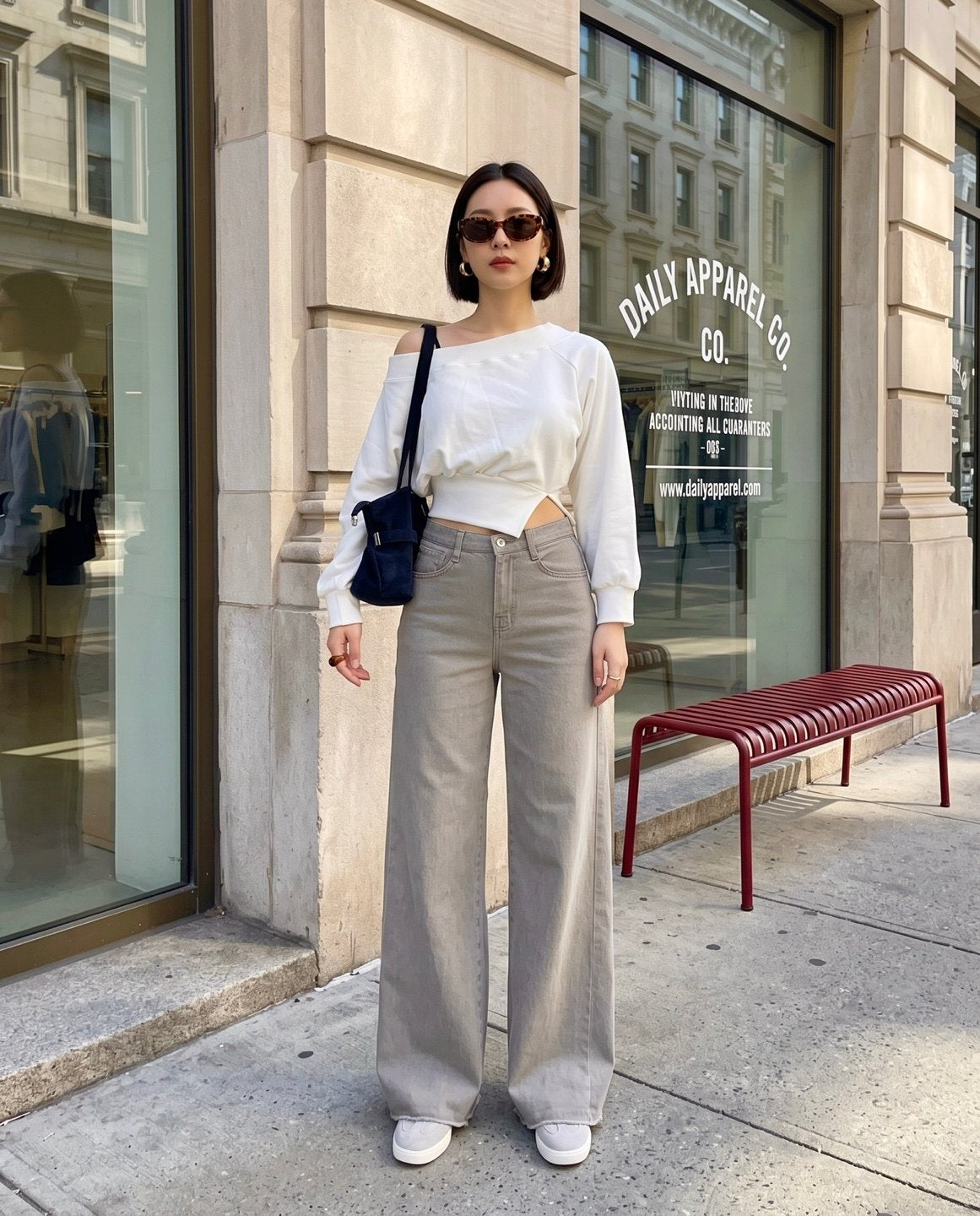 Banding Wide Cotton Pants (~9/5)