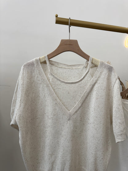 Layered Knit Top (~6/19)