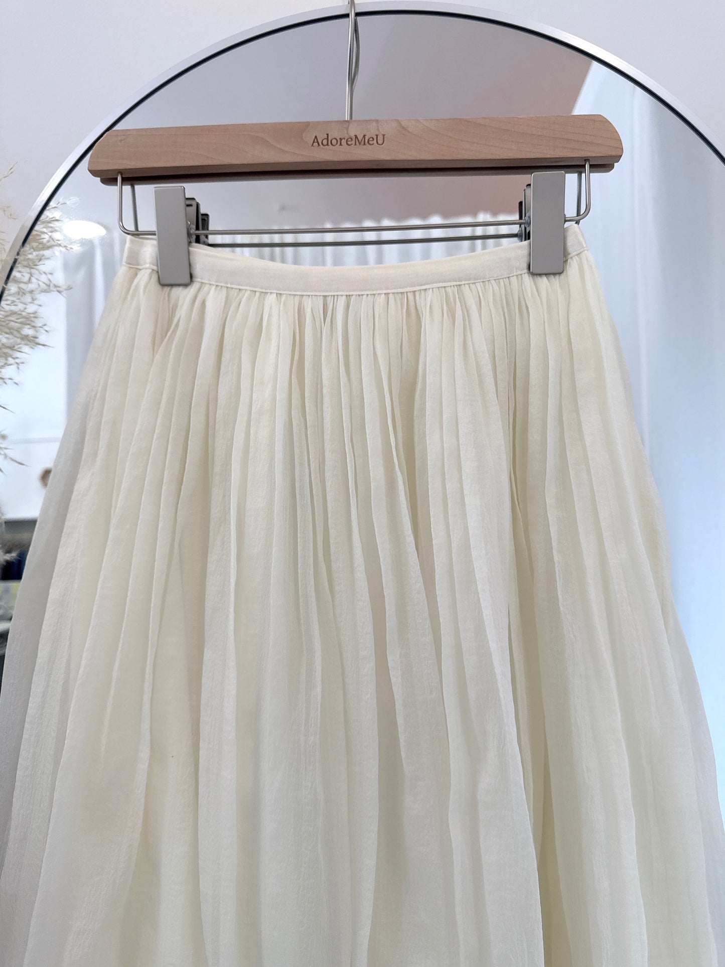 Air Chiffon Banding Skirt(~6/7)