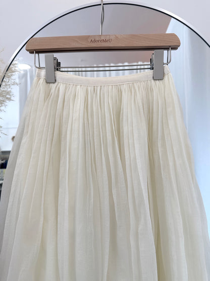 Air Chiffon Banding Skirt(~6/7)