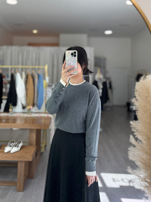 Sleeve Button Knit Top - AdoreMeU