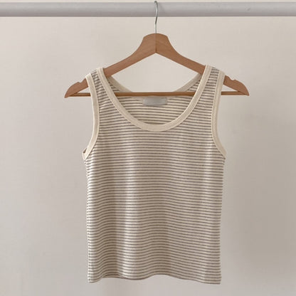 *Summer Stripe Sleeveless Top