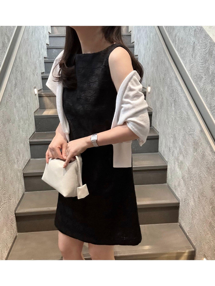 *Lace Detail Cotton Dress