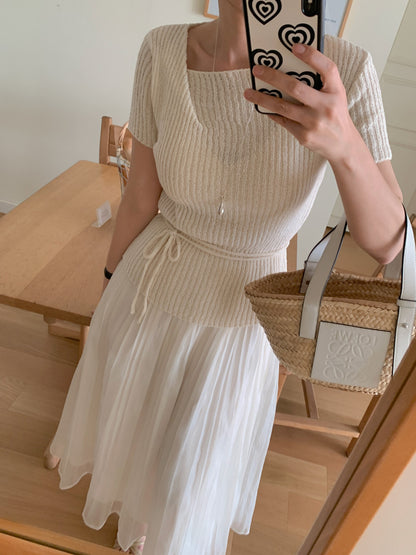 Boucle Short Sleeve Knit(~6/6)