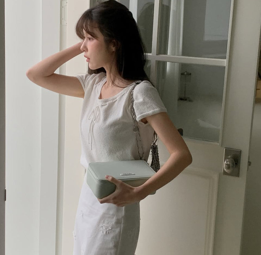 * From Ribbon Short Sleeve Knit