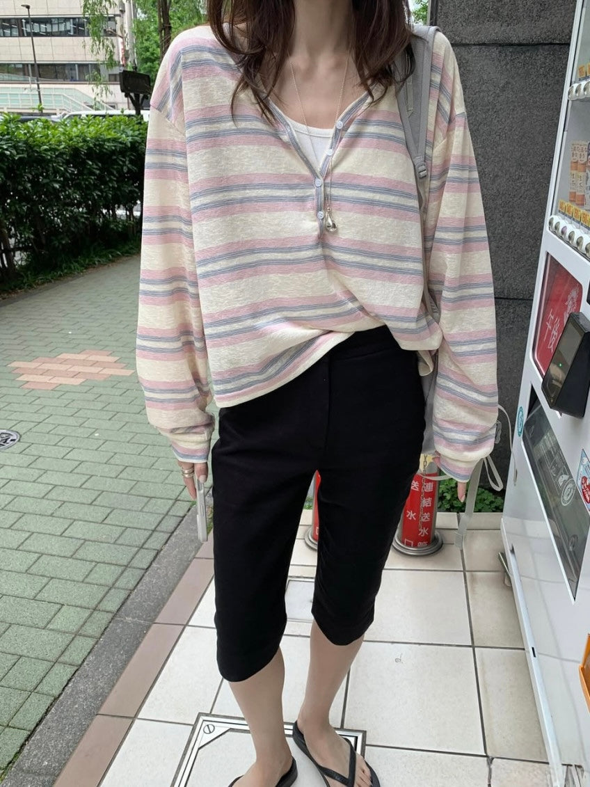 * Youth Stripe Loose Tee