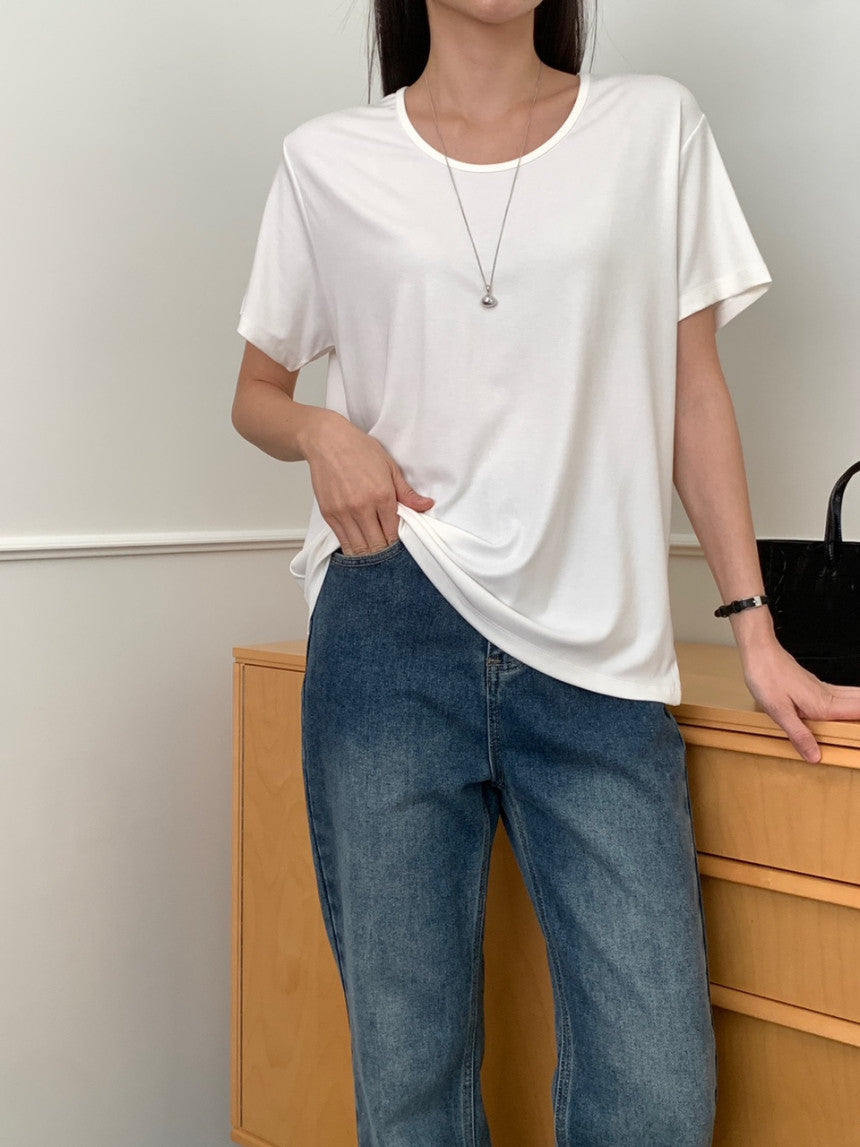 U Neck Overfit Tee