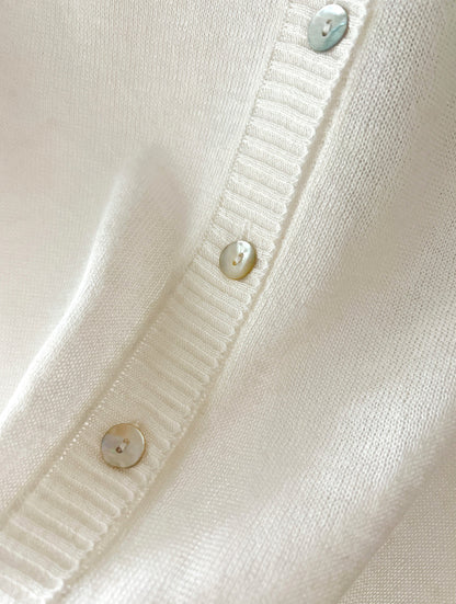 * Linen Raglan Knit Cardigan