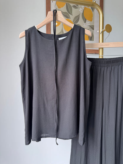 Linen Sleeveless and pants Set(~6/21)