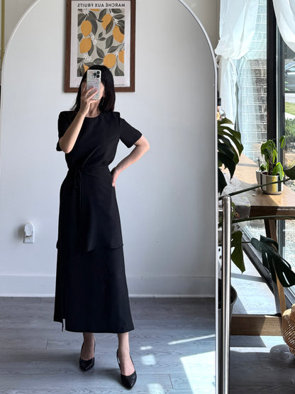 Apron Layered Dress - AdoreMeU