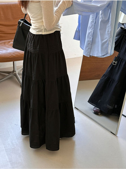 *Tiered Frill Maxi Skirt