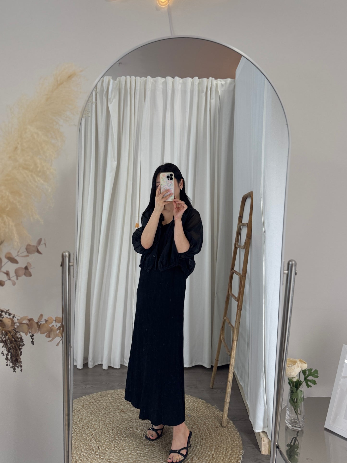 Organza Shirring Blouse