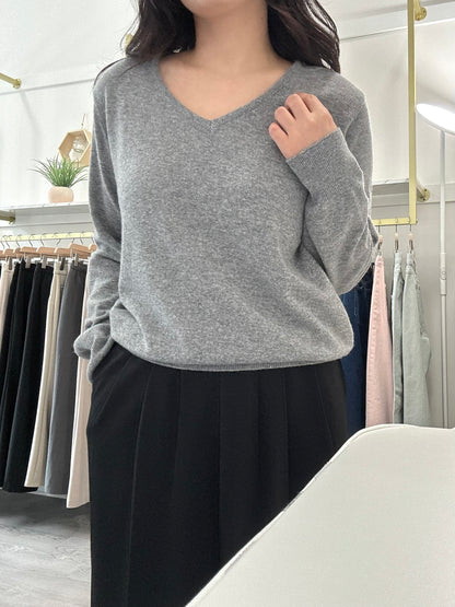 Soft V Cash Knit