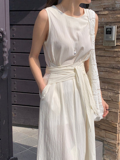 * Dove Sleeveless Maxi Dress