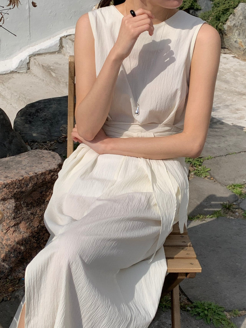 * Dove Sleeveless Maxi Dress
