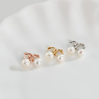 Pearl Ring Earring 14K - AdoreMeU