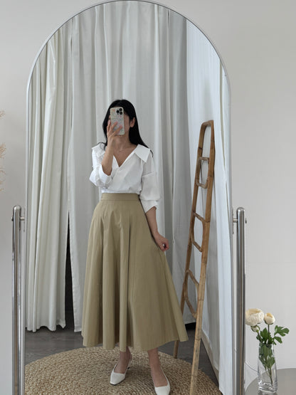 Pintuck A line Skirt