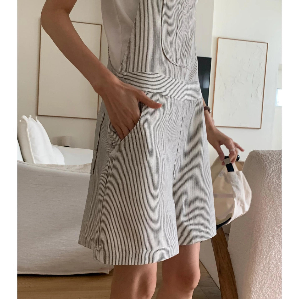 *Adjustable Cotton Mini Skirt / Dress