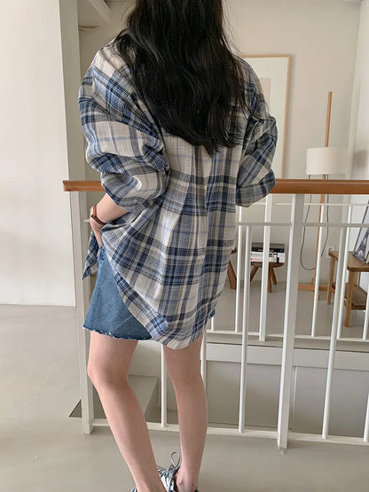 * Daily Oversized Check Shirt