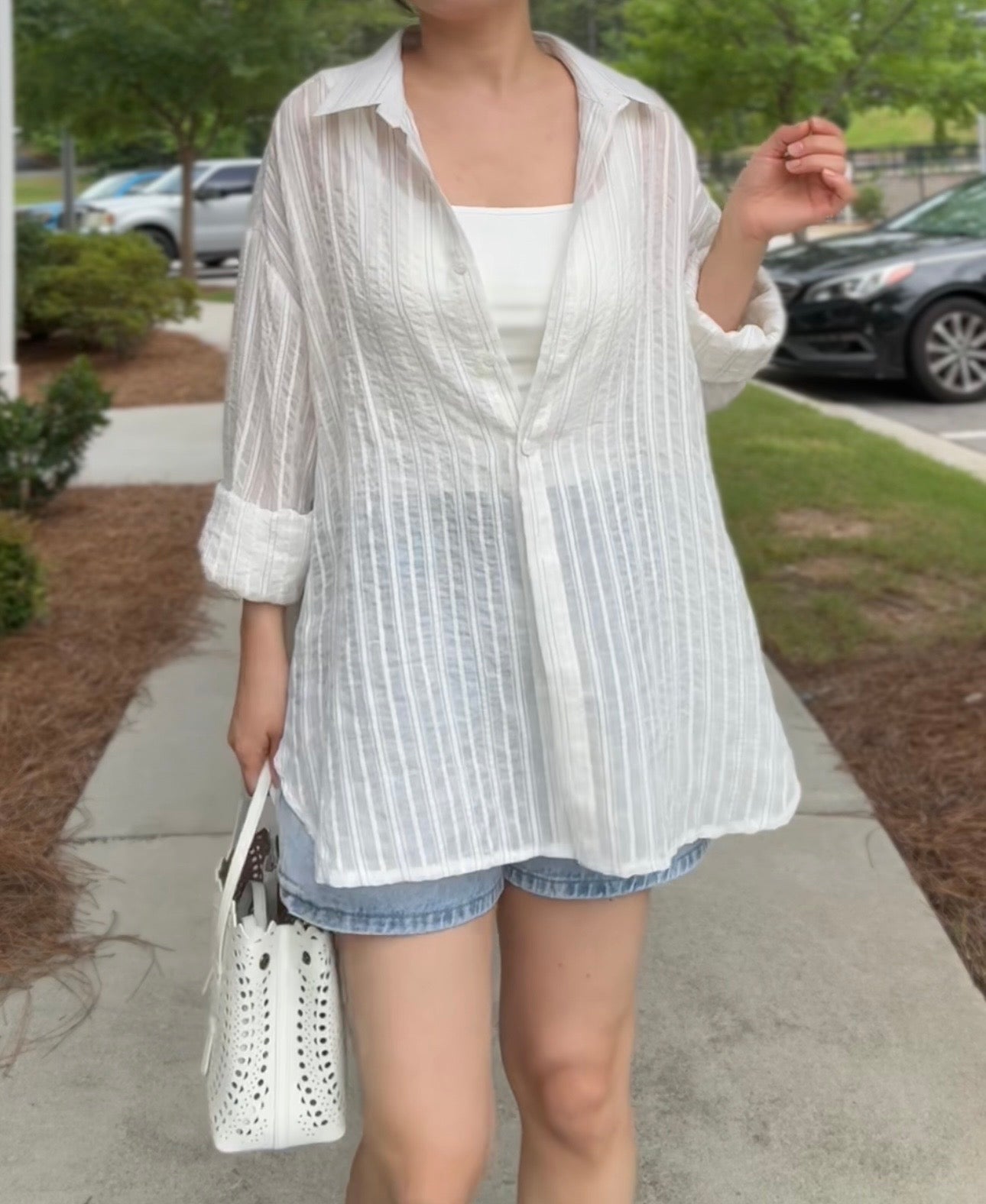 Sheer Stripe Shirt(~7/13)