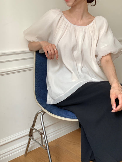 * Floral Ribbon Blouse