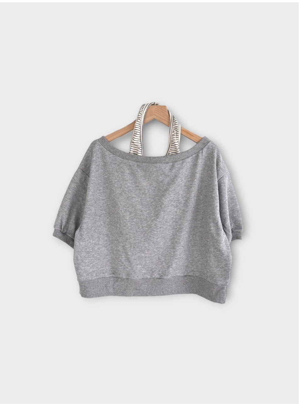 * Halter Layered Sweatshirt Set