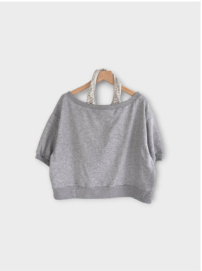 * Halter Layered Sweatshirt Set