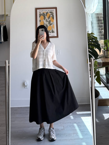 Pintuck Flare Skirt - AdoreMeU