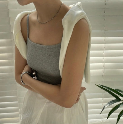 * Ribbed Padded Camisole