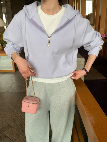 *파스텔 하프 집업 맞춤 제작