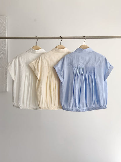 Mini Pintuck Blouse (~6/16)