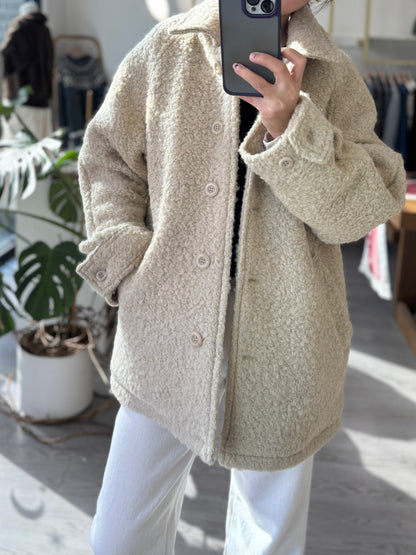 Wool Boucle Coat