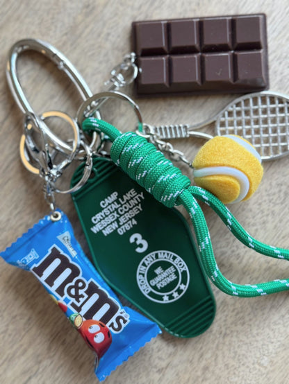Tennis Chocolate Keyring