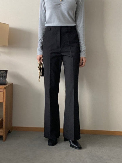 Fleece Lined Denim Slacks