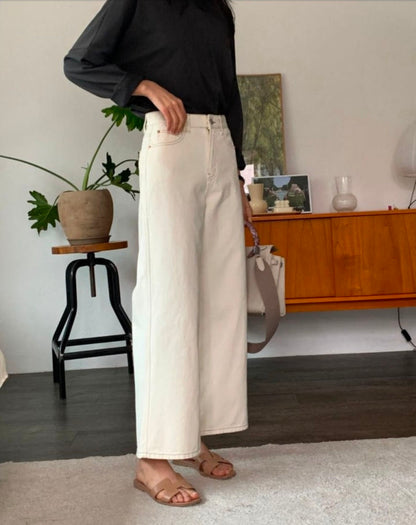 Stitchy Cream Pants