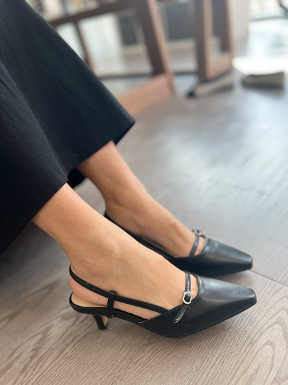 Buckle Slingback Pump - AdoreMeU