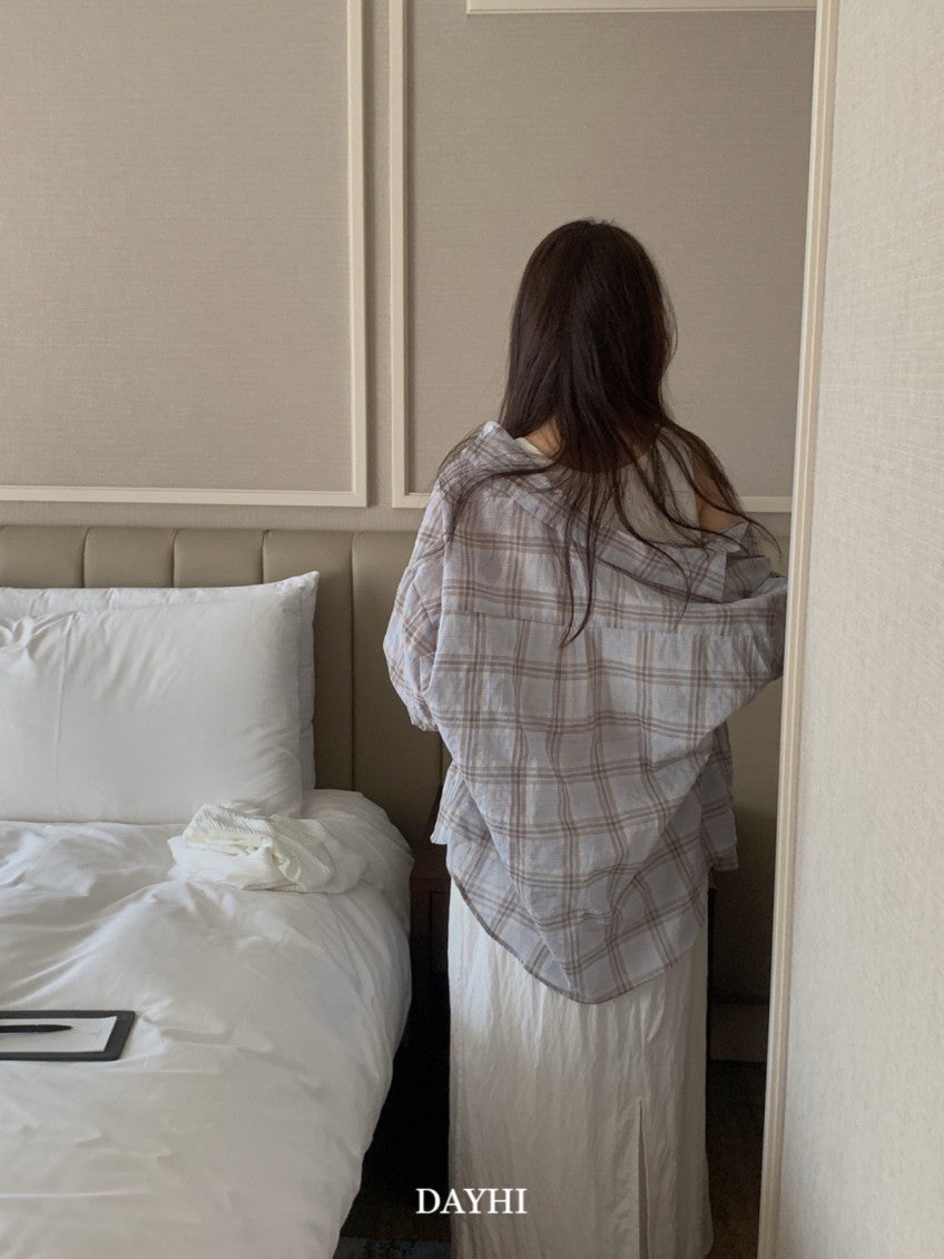Oversized Check Shirt